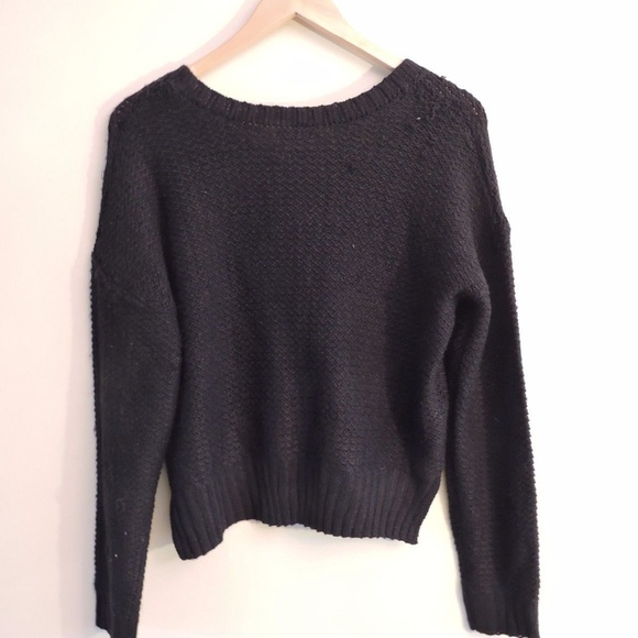 Body Central Knit Sweater Stretchy Crop - Picture 4 of 5